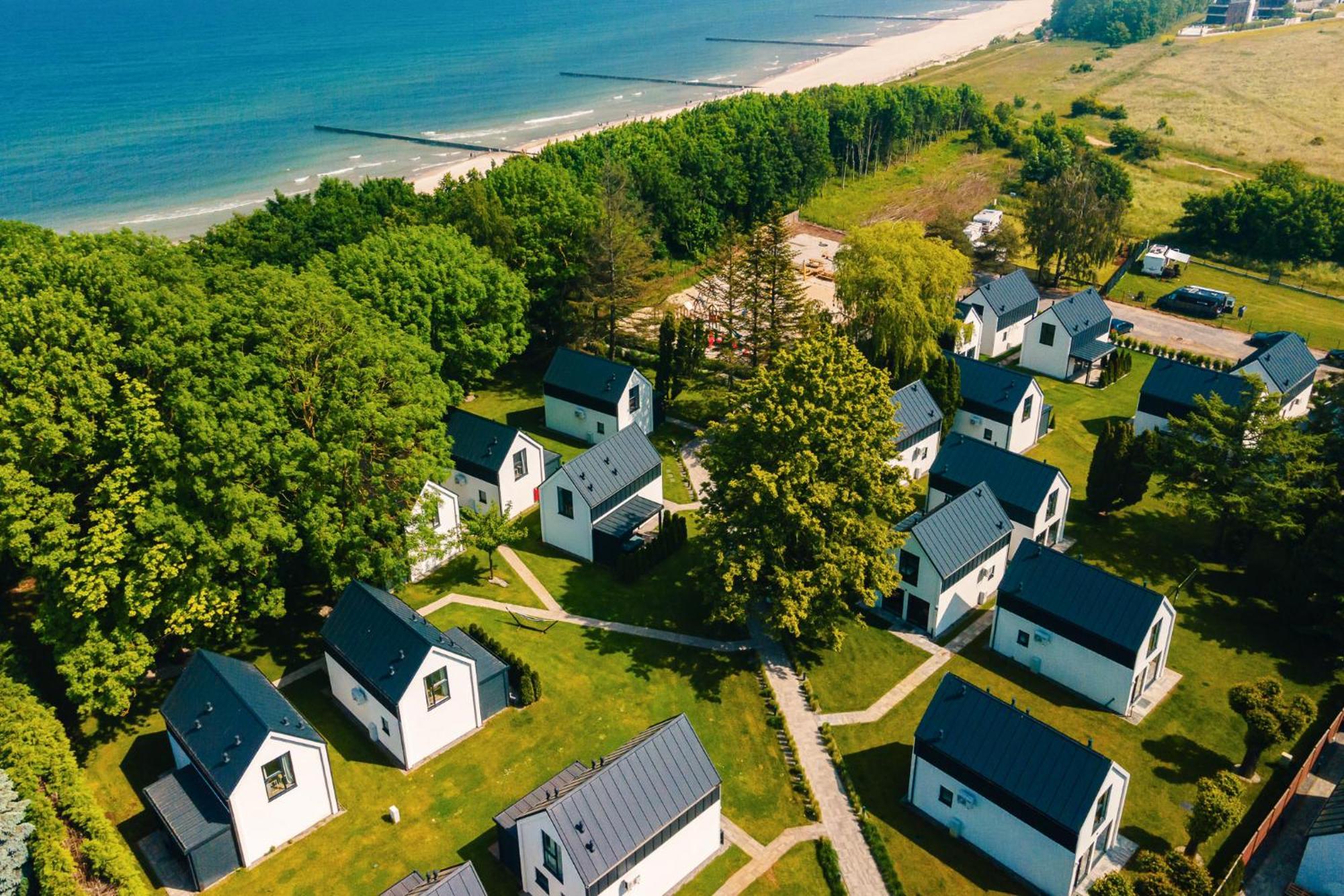 Domki Villa Hoff Resort Trzęsacz Kültér fotó